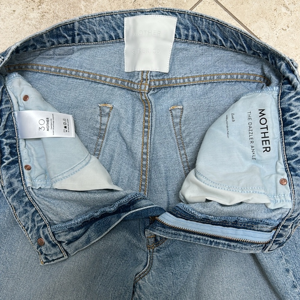 Distressed Blue Jeans - Picture 8 of 8